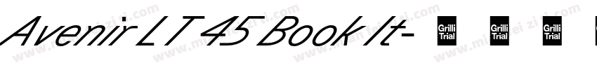 Avenir LT 45 Book It字体转换